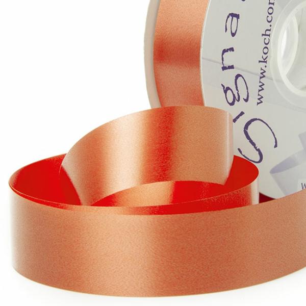 Poly Tear Ribbon |  Tear Ribbon Florists Hampers Gifts Bright Orange (30mmx91m) Fabric & Paper Ribbons Orange