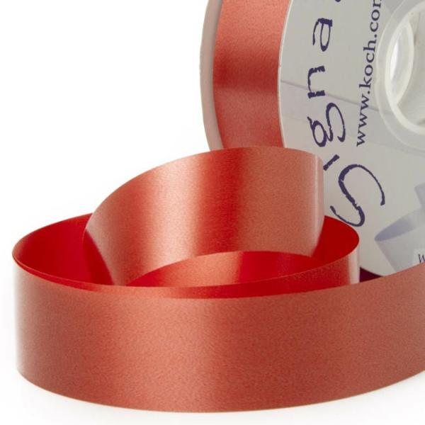 Poly Tear Ribbon |  Tear Ribbon Florists Hampers Gifts Dark Orange (30mmx91m) Fabric & Paper Ribbons Orange