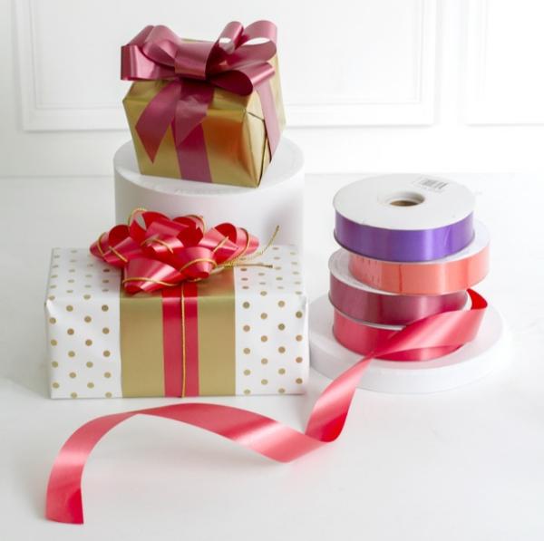 Poly Tear Ribbon |  Tear Ribbon Florists Hampers Gifts Dark Orange (30mmx91m) Fabric & Paper Ribbons Orange